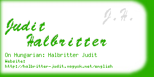 judit halbritter business card